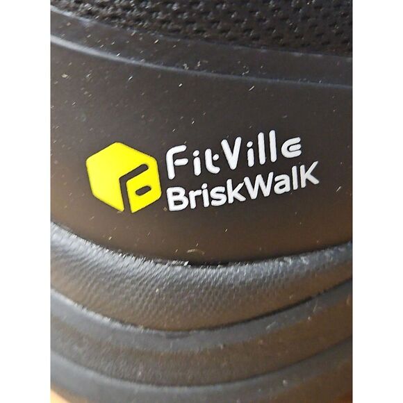 FitVille BriskWalk‎ Recovery Slip-On Wide Walking Sneakers Black Men\'s 11.5EW main image 11